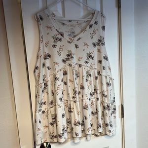 Floral, flowy tank top
